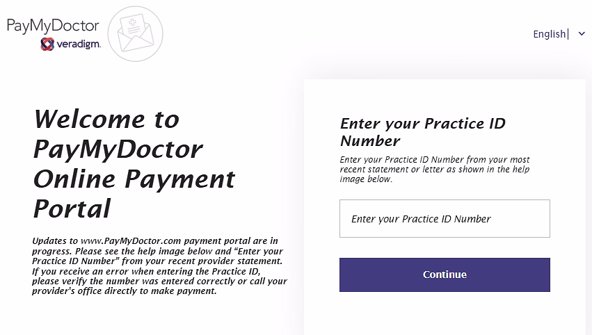 paymydoctor.com login page